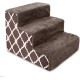 3-Step CertiPUR-US Certified Foam Pet Stairs/Steps, 18 x 15 x 13-Inch, Brown Lattice Print 3-Step CertiPUR-US Certified Foam Pet Stairs/Steps, 18 x 15 x 13-Inch, Brown Lattice Print