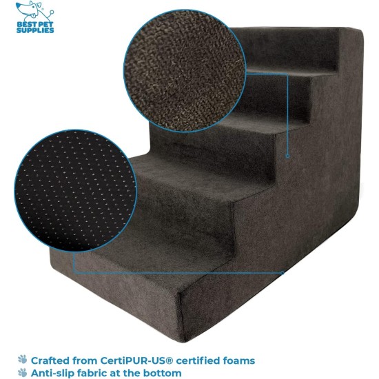 3-Step CertiPUR-US Certified Foam Pet Stairs/Steps, 18 x 15 x 13-Inch, Brown Lattice Print 3-Step CertiPUR-US Certified Foam Pet Stairs/Steps, 18 x 15 x 13-Inch, Brown Lattice Print