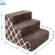 3-Step CertiPUR-US Certified Foam Pet Stairs/Steps, 18 x 15 x 13-Inch, Brown Lattice Print 3-Step CertiPUR-US Certified Foam Pet Stairs/Steps, 18 x 15 x 13-Inch, Brown Lattice Print