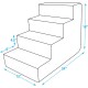 3-Step CertiPUR-US Certified Foam Pet Stairs/Steps, 18 x 15 x 13-Inch, Brown Lattice Print 3-Step CertiPUR-US Certified Foam Pet Stairs/Steps, 18 x 15 x 13-Inch, Brown Lattice Print