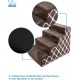 3-Step CertiPUR-US Certified Foam Pet Stairs/Steps, 18 x 15 x 13-Inch, Brown Lattice Print 3-Step CertiPUR-US Certified Foam Pet Stairs/Steps, 18 x 15 x 13-Inch, Brown Lattice Print