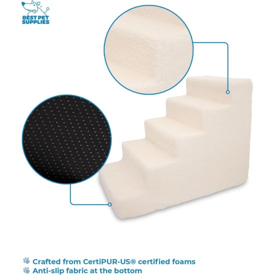 3-Step CertiPUR-US Certified Foam Pet Stairs/Steps, 18 x 15 x 13-Inch, Brown Lattice Print 3-Step CertiPUR-US Certified Foam Pet Stairs/Steps, 18 x 15 x 13-Inch, Brown Lattice Print