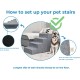 3-Step CertiPUR-US Certified Foam Pet Stairs/Steps, 18 x 15 x 13-Inch, Brown Lattice Print 3-Step CertiPUR-US Certified Foam Pet Stairs/Steps, 18 x 15 x 13-Inch, Brown Lattice Print