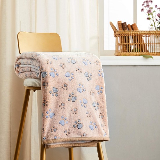 Allisandro Dog Blanket Fluffy Blanket 100 x 80 cm Super Soft and Warm Cat Blanket Cute Claw Print Large Coffee, 80x60cm Allisandro Dog Blanket Fluffy Blanket 100 x 80 cm Super Soft and Warm Cat Blanket Cute Claw Print Large Coffee, 80x60cm