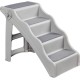 Amazon Basics Foldable Step for Dogs and Cats, Grey, 60.7 x 40.9 x 50.2 cm
