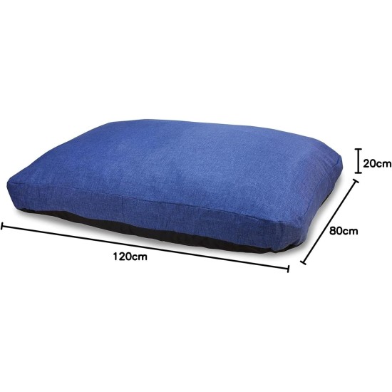 Arquivet Dog Mat, Blue, 120 x 80 x 20 cm, Large Dog Mat, Sleeping Accessories, Large Dog Mat and Mat for Large Dogs, Insulates Moisture, Cold and Floor Heat Arquivet Dog Mat, Blue, 120 x 80 x 20 cm, Large Dog Mat, Sleeping Accessories, Large Dog Mat and Mat for Large Dogs, Insulates Moisture, Cold and Floor Heat