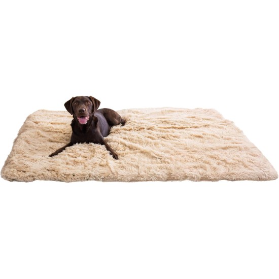 Best Friends by Sheri Calming Shag Dog Blanket for Large Dogs, Waterproof Coating, Taupe, 60" x 80" Best Friends by Sheri Calming Shag Dog Blanket for Large Dogs, Waterproof Coating, Taupe, 60" x 80"