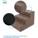 Best Pet Supplies CertiPUR-US Certified Foam Pet Stairs for Dogs and Cats Brown Canvas 3 Steps (H:13.5") Best Pet Supplies CertiPUR-US Certified Foam Pet Stairs for Dogs and Cats Brown Canvas 3 Steps (H:13.5")