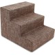Best Pet Supplies CertiPUR-US Certified Foam Pet Stairs for Dogs and Cats Brown Canvas 3 Steps (H:13.5") Best Pet Supplies CertiPUR-US Certified Foam Pet Stairs for Dogs and Cats Brown Canvas 3 Steps (H:13.5")