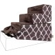 Best Pet Supplies FOLDING FOAM STAIR COVER BROWN GRID PRINT 4 TIER (H:22") Best Pet Supplies FOLDING FOAM STAIR COVER BROWN GRID PRINT 4 TIER (H:22")