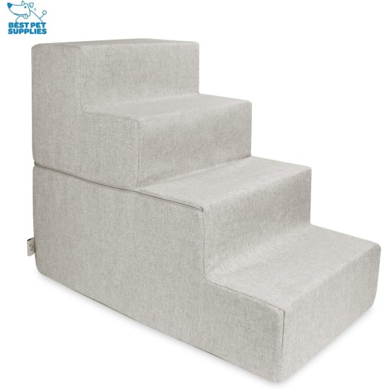 Best Pet Supplies Foldable Foam Pet Stairs for Small Dogs and Cats, Portable Ramp Stairs for Couch, Sofa and Bunk Bed Climbing, Non-Slip Balanced Indoor Support, Paw Proof - Best Pet Supplies Foldable Foam Pet Stairs for Small Dogs and Cats, Portable Ramp Stairs for Couch, Sofa and Bunk Bed Climbing, Non-Slip Balanced Indoor Support, Paw Proof -