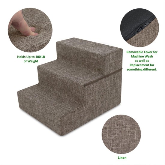 Best Pet Supplies Foldable Foam Pet Stairs for Small Dogs and Cats, Portable Ramp Stairs for Couch, Sofa and Bunk Bed Climbing, Non-Slip Balanced Indoor Support, Paw Proof - Best Pet Supplies Foldable Foam Pet Stairs for Small Dogs and Cats, Portable Ramp Stairs for Couch, Sofa and Bunk Bed Climbing, Non-Slip Balanced Indoor Support, Paw Proof -