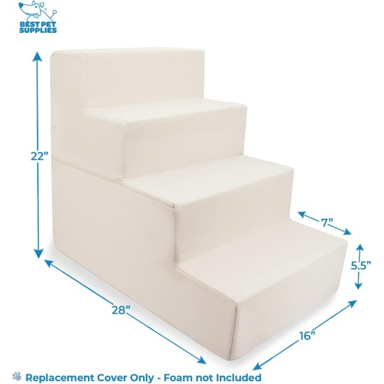 Best Pet Supplies Foldable Foam Pet Stairs for Small Dogs and Cats, Portable Ramp Stairs for Couch, Sofa and Bunk Bed Climbing, Non-Slip Balanced Indoor Support, Paw Proof - Best Pet Supplies Foldable Foam Pet Stairs for Small Dogs and Cats, Portable Ramp Stairs for Couch, Sofa and Bunk Bed Climbing, Non-Slip Balanced Indoor Support, Paw Proof -