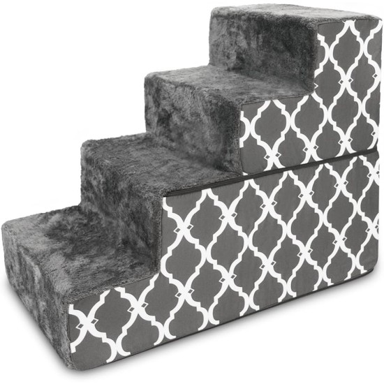 Best Pet Supplies Foldable Foam Pet Stairs for Small Dogs and Cats, Portable Ramp Stairs for Couch, Sofa and Bunk Bed Climbing, Non-Slip Balanced Indoor Support, Paw Proof - Best Pet Supplies Foldable Foam Pet Stairs for Small Dogs and Cats, Portable Ramp Stairs for Couch, Sofa and Bunk Bed Climbing, Non-Slip Balanced Indoor Support, Paw Proof -