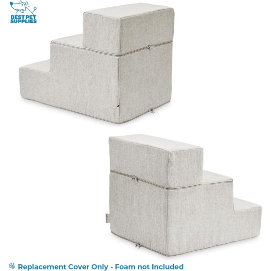 Best Pet Supplies Foldable Foam Pet Stairs for Small Dogs and Cats, Portable Ramp Stairs for Couch, Sofa and Bunk Bed Climbing, Non-Slip Balanced Indoor Support, Paw Proof - Best Pet Supplies Foldable Foam Pet Stairs for Small Dogs and Cats, Portable Ramp Stairs for Couch, Sofa and Bunk Bed Climbing, Non-Slip Balanced Indoor Support, Paw Proof -