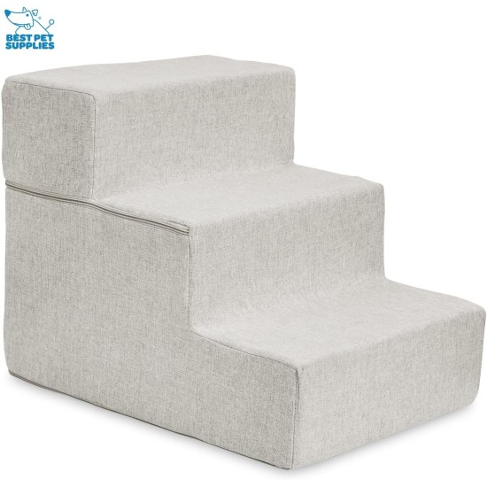 Best Pet Supplies Foldable Foam Pet Stairs for Small Dogs and Cats, Portable Ramp Stairs for Couch, Sofa and Bunk Bed Climbing, Non-Slip Balanced Indoor Support, Paw Proof - Best Pet Supplies Foldable Foam Pet Stairs for Small Dogs and Cats, Portable Ramp Stairs for Couch, Sofa and Bunk Bed Climbing, Non-Slip Balanced Indoor Support, Paw Proof -