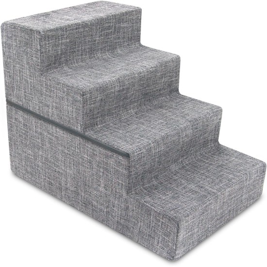 Best Pet Supplies Foldable Foam Pet Stairs for Small Dogs and Cats, Portable Ramp Stairs for Couch, Sofa and Bunk Bed Climbing, Non-Slip Balanced Indoor Support, Paw Proof - Best Pet Supplies Foldable Foam Pet Stairs for Small Dogs and Cats, Portable Ramp Stairs for Couch, Sofa and Bunk Bed Climbing, Non-Slip Balanced Indoor Support, Paw Proof -