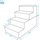 Best Pet Supplies Foldable Foam Pet Stairs for Small Dogs and Cats, Portable Ramp Stairs for Couch, Sofa and Bunk Bed Climbing, Non-Slip Balanced Indoor Support, Paw Proof - Best Pet Supplies Foldable Foam Pet Stairs for Small Dogs and Cats, Portable Ramp Stairs for Couch, Sofa and Bunk Bed Climbing, Non-Slip Balanced Indoor Support, Paw Proof -