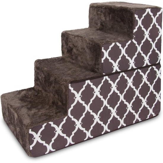 Best Pet Supplies Foldable Foam Pet Stairs for Small Dogs and Cats, Portable Ramp Stairs for Couch, Sofa and Bunk Bed Climbing, Non-Slip Balanced Indoor Support, Paw Proof - Best Pet Supplies Foldable Foam Pet Stairs for Small Dogs and Cats, Portable Ramp Stairs for Couch, Sofa and Bunk Bed Climbing, Non-Slip Balanced Indoor Support, Paw Proof -