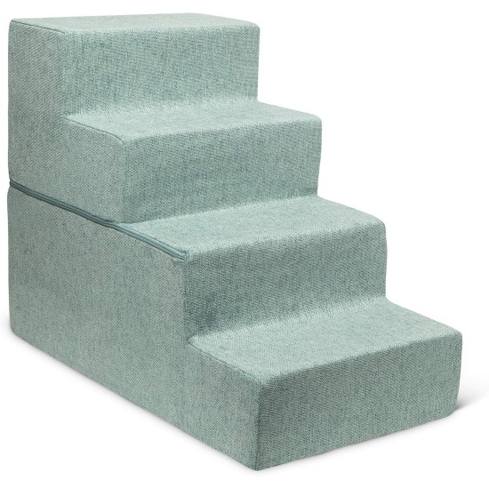 Best Pet Supplies Foldable Foam Pet Stairs for Small Dogs and Cats, Portable Ramp Stairs for Couch, Sofa and Bunk Bed Climbing, Non-Slip Balanced Indoor Support, Paw Proof - Best Pet Supplies Foldable Foam Pet Stairs for Small Dogs and Cats, Portable Ramp Stairs for Couch, Sofa and Bunk Bed Climbing, Non-Slip Balanced Indoor Support, Paw Proof -