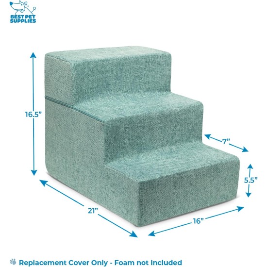 Best Pet Supplies Foldable Foam Pet Stairs for Small Dogs and Cats, Portable Ramp Stairs for Couch, Sofa and Bunk Bed Climbing, Non-Slip Balanced Indoor Support, Paw Proof - Best Pet Supplies Foldable Foam Pet Stairs for Small Dogs and Cats, Portable Ramp Stairs for Couch, Sofa and Bunk Bed Climbing, Non-Slip Balanced Indoor Support, Paw Proof -