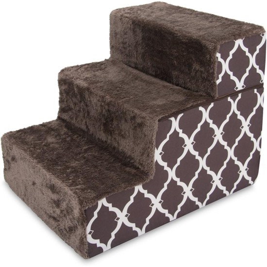 Best Pet Supplies Foldable Foam Pet Stairs for Small Dogs and Cats, Portable Ramp Stairs for Couch, Sofa and Bunk Bed Climbing, Non-Slip Balanced Indoor Support, Paw Proof - Best Pet Supplies Foldable Foam Pet Stairs for Small Dogs and Cats, Portable Ramp Stairs for Couch, Sofa and Bunk Bed Climbing, Non-Slip Balanced Indoor Support, Paw Proof -