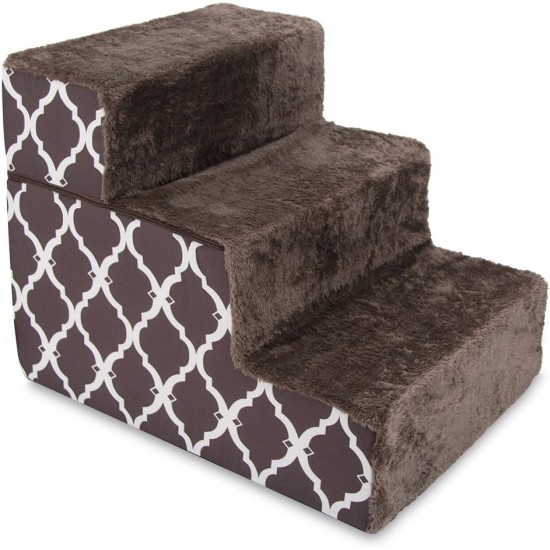 Best Pet Supplies Foldable Foam Pet Stairs for Small Dogs and Cats, Portable Ramp Stairs for Couch, Sofa and Bunk Bed Climbing, Non-Slip Balanced Indoor Support, Paw Proof - Best Pet Supplies Foldable Foam Pet Stairs for Small Dogs and Cats, Portable Ramp Stairs for Couch, Sofa and Bunk Bed Climbing, Non-Slip Balanced Indoor Support, Paw Proof -