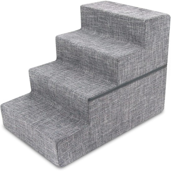 Best Pet Supplies Foldable Foam Pet Stairs for Small Dogs and Cats, Portable Ramp Stairs for Couch, Sofa and Bunk Bed Climbing, Non-Slip Balanced Indoor Support, Paw Proof - Best Pet Supplies Foldable Foam Pet Stairs for Small Dogs and Cats, Portable Ramp Stairs for Couch, Sofa and Bunk Bed Climbing, Non-Slip Balanced Indoor Support, Paw Proof -