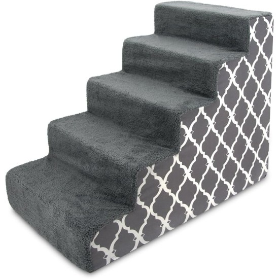 Best Pet Supplies Foldable Foam Pet Stairs for Small Dogs and Cats, Portable Ramp Stairs for Couch, Sofa and Bunk Bed Climbing, Non-Slip Balanced Indoor Support, Paw Proof - Best Pet Supplies Foldable Foam Pet Stairs for Small Dogs and Cats, Portable Ramp Stairs for Couch, Sofa and Bunk Bed Climbing, Non-Slip Balanced Indoor Support, Paw Proof -