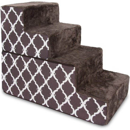 Best Pet Supplies Foldable Foam Pet Stairs for Small Dogs and Cats, Portable Ramp Stairs for Couch, Sofa and Bunk Bed Climbing, Non-Slip Balanced Indoor Support, Paw Proof - Best Pet Supplies Foldable Foam Pet Stairs for Small Dogs and Cats, Portable Ramp Stairs for Couch, Sofa and Bunk Bed Climbing, Non-Slip Balanced Indoor Support, Paw Proof -