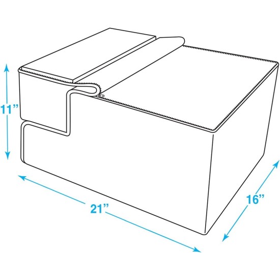 Best Pet Supplies Foldable Foam Pet Stairs for Small Dogs and Cats, Portable Ramp Stairs for Couch, Sofa and Bunk Bed Climbing, Non-Slip Balanced Indoor Support, Paw Proof - Best Pet Supplies Foldable Foam Pet Stairs for Small Dogs and Cats, Portable Ramp Stairs for Couch, Sofa and Bunk Bed Climbing, Non-Slip Balanced Indoor Support, Paw Proof -