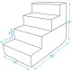 Best Pet Supplies Foldable Foam Pet Stairs for Small Dogs and Cats, Portable Ramp Stairs for Couch, Sofa and Bunk Bed Climbing, Non-Slip Balanced Indoor Support, Paw Proof - Best Pet Supplies Foldable Foam Pet Stairs for Small Dogs and Cats, Portable Ramp Stairs for Couch, Sofa and Bunk Bed Climbing, Non-Slip Balanced Indoor Support, Paw Proof -