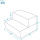 Best Pet Supplies Foldable Foam Pet Stairs for Small Dogs and Cats, Portable Ramp Stairs for Couch, Sofa and Bunk Bed Climbing, Non-Slip Balanced Indoor Support, Paw Proof - Best Pet Supplies Foldable Foam Pet Stairs for Small Dogs and Cats, Portable Ramp Stairs for Couch, Sofa and Bunk Bed Climbing, Non-Slip Balanced Indoor Support, Paw Proof -
