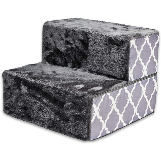 Best Pet Supplies Foldable Foam Pet Stairs for Small Dogs and Cats, Portable Ramp Stairs for Couch, Sofa and Bunk Bed Climbing, Non-Slip Balanced Indoor Support, Paw Proof - Best Pet Supplies Foldable Foam Pet Stairs for Small Dogs and Cats, Portable Ramp Stairs for Couch, Sofa and Bunk Bed Climbing, Non-Slip Balanced Indoor Support, Paw Proof -