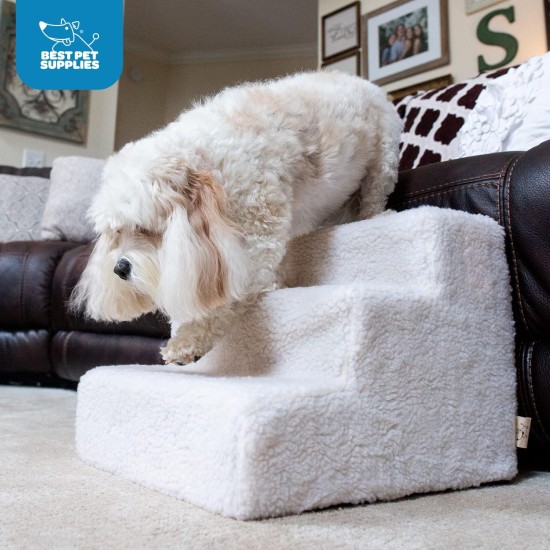 Best Pet Supplies Foldable Foam Pet Stairs for Small Dogs and Cats, Portable Ramp Stairs for Couch, Sofa and Bunk Bed Climbing, Non-Slip Balanced Indoor Support, Paw Proof - Best Pet Supplies Foldable Foam Pet Stairs for Small Dogs and Cats, Portable Ramp Stairs for Couch, Sofa and Bunk Bed Climbing, Non-Slip Balanced Indoor Support, Paw Proof -