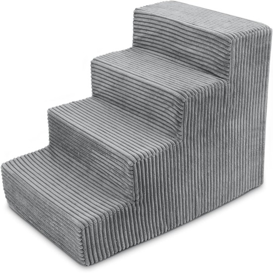 Best Pet Supplies Foldable Foam Pet Stairs for Small Dogs and Cats, Portable Ramp Stairs for Couch, Sofa and Bunk Bed Climbing, Non-Slip Balanced Indoor Support, Paw Proof - Best Pet Supplies Foldable Foam Pet Stairs for Small Dogs and Cats, Portable Ramp Stairs for Couch, Sofa and Bunk Bed Climbing, Non-Slip Balanced Indoor Support, Paw Proof -
