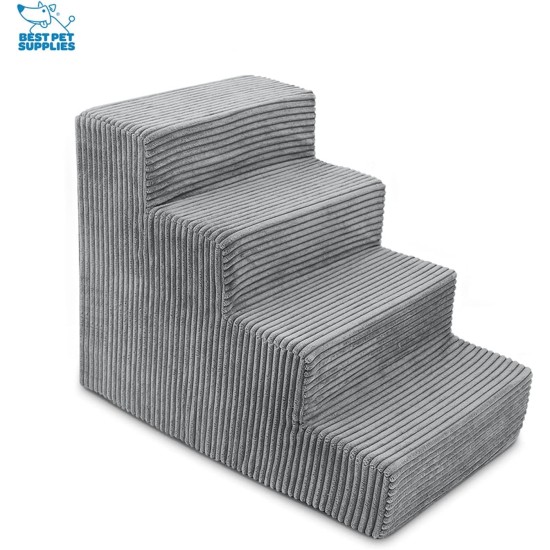 Best Pet Supplies Foldable Foam Pet Stairs for Small Dogs and Cats, Portable Ramp Stairs for Couch, Sofa and Bunk Bed Climbing, Non-Slip Balanced Indoor Support, Paw Proof - Best Pet Supplies Foldable Foam Pet Stairs for Small Dogs and Cats, Portable Ramp Stairs for Couch, Sofa and Bunk Bed Climbing, Non-Slip Balanced Indoor Support, Paw Proof -