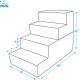 Best Pet Supplies Foldable Foam Pet Stairs for Small Dogs and Cats, Portable Ramp Stairs for Couch, Sofa and Bunk Bed Climbing, Non-Slip Balanced Indoor Support, Paw Proof - Best Pet Supplies Foldable Foam Pet Stairs for Small Dogs and Cats, Portable Ramp Stairs for Couch, Sofa and Bunk Bed Climbing, Non-Slip Balanced Indoor Support, Paw Proof -