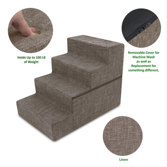 Best Pet Supplies Foldable Foam Pet Stairs for Small Dogs and Cats, Portable Ramp Stairs for Couch, Sofa and Bunk Bed Climbing, Non-Slip Balanced Indoor Support, Paw Proof - Best Pet Supplies Foldable Foam Pet Stairs for Small Dogs and Cats, Portable Ramp Stairs for Couch, Sofa and Bunk Bed Climbing, Non-Slip Balanced Indoor Support, Paw Proof -