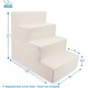 Best Pet Supplies Folding Pet Stairs with CertiPUR-US Certified Foam for Small to Medium Dogs/Cats, Ivory, 4 Steps (H:22") Best Pet Supplies Folding Pet Stairs with CertiPUR-US Certified Foam for Small to Medium Dogs/Cats, Ivory, 4 Steps (H:22")