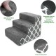 Best Pet Supplies Folding Pet Stairs with CertiPUR-US Certified Foam for Small to Medium Dogs/Cats, Ivory, 4 Steps (H:22") Best Pet Supplies Folding Pet Stairs with CertiPUR-US Certified Foam for Small to Medium Dogs/Cats, Ivory, 4 Steps (H:22")