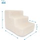 Best Pet Supplies Folding Pet Stairs with CertiPUR-US Certified Foam for Small to Medium Dogs/Cats, Ivory, 4 Steps (H:22") Best Pet Supplies Folding Pet Stairs with CertiPUR-US Certified Foam for Small to Medium Dogs/Cats, Ivory, 4 Steps (H:22")