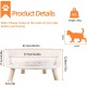 BingoPaw Raised Cat Sofa, Dog Sofa, for Cats, Puppy, Dogs, Avant-Garde Style Pet Sofa, Cat Stool with Wooden Legs, Sturdy Structure Cat Bed with Comfortable Cushion, 40/60 cm, White BingoPaw Raised Cat Sofa, Dog Sofa, for Cats, Puppy, Dogs, Avant-Garde Style Pet Sofa, Cat Stool with Wooden Legs, Sturdy Structure Cat Bed with Comfortable Cushion, 40/60 cm, White