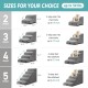 COZY KISS Dog Stairs for Small Dogs 40 cm, Pet Stairs for Couch Made of High Density Sponge, Dog Stairs Dog Ramp with Washable Cover and Non-Slip Base, 40 x 57 x 40 cm, 3 Steps, Grey COZY KISS Dog Stairs for Small Dogs 40 cm, Pet Stairs for Couch Made of High Density Sponge, Dog Stairs Dog Ramp with Washable Cover and Non-Slip Base, 40 x 57 x 40 cm, 3 Steps, Grey