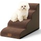 COZY KISS Dog Stairs for Small Dogs 40 cm, Pet Stairs for Couch Made of High Density Sponge, Dog Stairs Dog Ramp with Washable Cover and Non-Slip Base, 40 x 57 x 40 cm, 3 Steps, Grey COZY KISS Dog Stairs for Small Dogs 40 cm, Pet Stairs for Couch Made of High Density Sponge, Dog Stairs Dog Ramp with Washable Cover and Non-Slip Base, 40 x 57 x 40 cm, 3 Steps, Grey