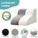 COZY KISS Dog Stairs for Small Dogs 40 cm, Pet Stairs for Couch Made of High Density Sponge, Dog Stairs Dog Ramp with Washable Cover and Non-Slip Base, 40 x 57 x 40 cm, 3 Steps, Grey COZY KISS Dog Stairs for Small Dogs 40 cm, Pet Stairs for Couch Made of High Density Sponge, Dog Stairs Dog Ramp with Washable Cover and Non-Slip Base, 40 x 57 x 40 cm, 3 Steps, Grey
