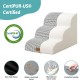 COZY KISS Dog Stairs for Small Dogs 40 cm, Pet Stairs for Couch Made of High Density Sponge, Dog Stairs Dog Ramp with Washable Cover and Non-Slip Base, 40 x 57 x 40 cm, 3 Steps, Grey COZY KISS Dog Stairs for Small Dogs 40 cm, Pet Stairs for Couch Made of High Density Sponge, Dog Stairs Dog Ramp with Washable Cover and Non-Slip Base, 40 x 57 x 40 cm, 3 Steps, Grey