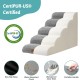 COZY KISS Dog Stairs for Small Dogs 40 cm, Pet Stairs for Couch Made of High Density Sponge, Dog Stairs Dog Ramp with Washable Cover and Non-Slip Base, 40 x 57 x 40 cm, 3 Steps, Grey COZY KISS Dog Stairs for Small Dogs 40 cm, Pet Stairs for Couch Made of High Density Sponge, Dog Stairs Dog Ramp with Washable Cover and Non-Slip Base, 40 x 57 x 40 cm, 3 Steps, Grey