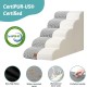 COZY KISS Dog Stairs for Small Dogs 40 cm, Pet Stairs for Couch Made of High Density Sponge, Dog Stairs Dog Ramp with Washable Cover and Non-Slip Base, 40 x 57 x 40 cm, 3 Steps, Grey COZY KISS Dog Stairs for Small Dogs 40 cm, Pet Stairs for Couch Made of High Density Sponge, Dog Stairs Dog Ramp with Washable Cover and Non-Slip Base, 40 x 57 x 40 cm, 3 Steps, Grey