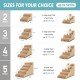 COZY KISS Dog Stairs for Small Dogs 40 cm, Pet Stairs for Couch Made of High Density Sponge, Dog Stairs Dog Ramp with Washable Cover and Non-Slip Base, 40 x 57 x 40 cm, 3 Steps, Grey COZY KISS Dog Stairs for Small Dogs 40 cm, Pet Stairs for Couch Made of High Density Sponge, Dog Stairs Dog Ramp with Washable Cover and Non-Slip Base, 40 x 57 x 40 cm, 3 Steps, Grey